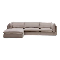 New Horgans Mia Modular Sofa 3 Seat with Ottoman Oatmeal