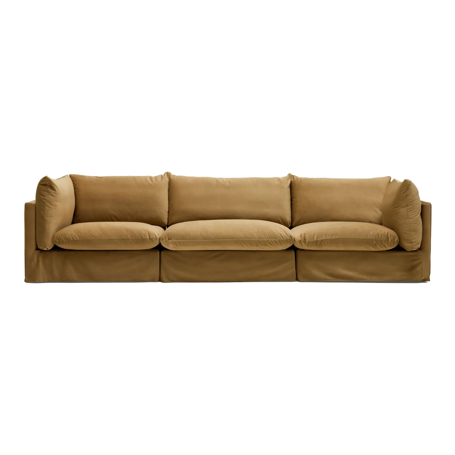 Sale Horgans Mia Modular Sofa Sand 3 Seat Sand Velvet