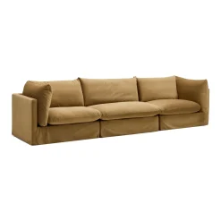 Sale Horgans Mia Modular Sofa Sand 3 Seat Sand Velvet