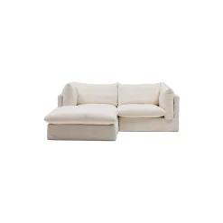 Online Horgans Mia Modular Sofa 2 Seat with Ottoman Warm Ivory
