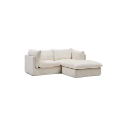 Online Horgans Mia Modular Sofa 2 Seat with Ottoman Warm Ivory