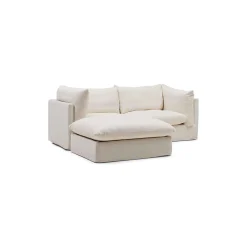 Online Horgans Mia Modular Sofa 2 Seat with Ottoman Warm Ivory