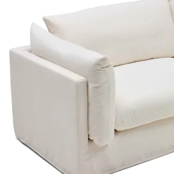 Online Horgans Mia Modular Sofa 2 Seat with Ottoman Warm Ivory
