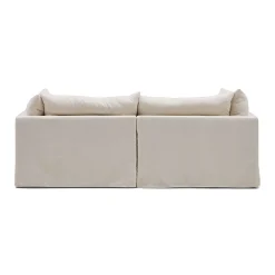 Online Horgans Mia Modular Sofa 2 Seat with Ottoman Warm Ivory
