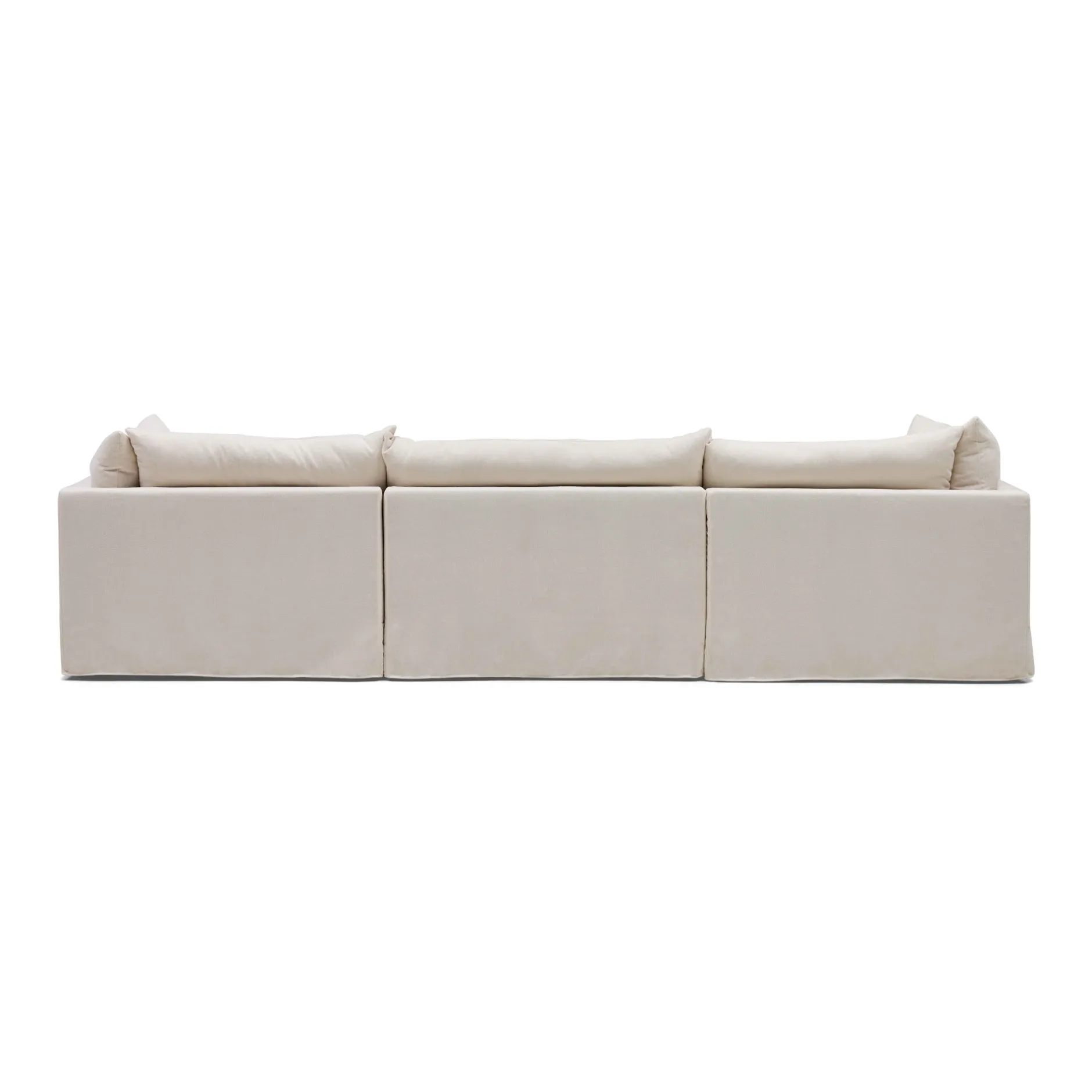 Sale Horgans Mia Modular Sofa 3 Seat with Ottoman Warm Ivory