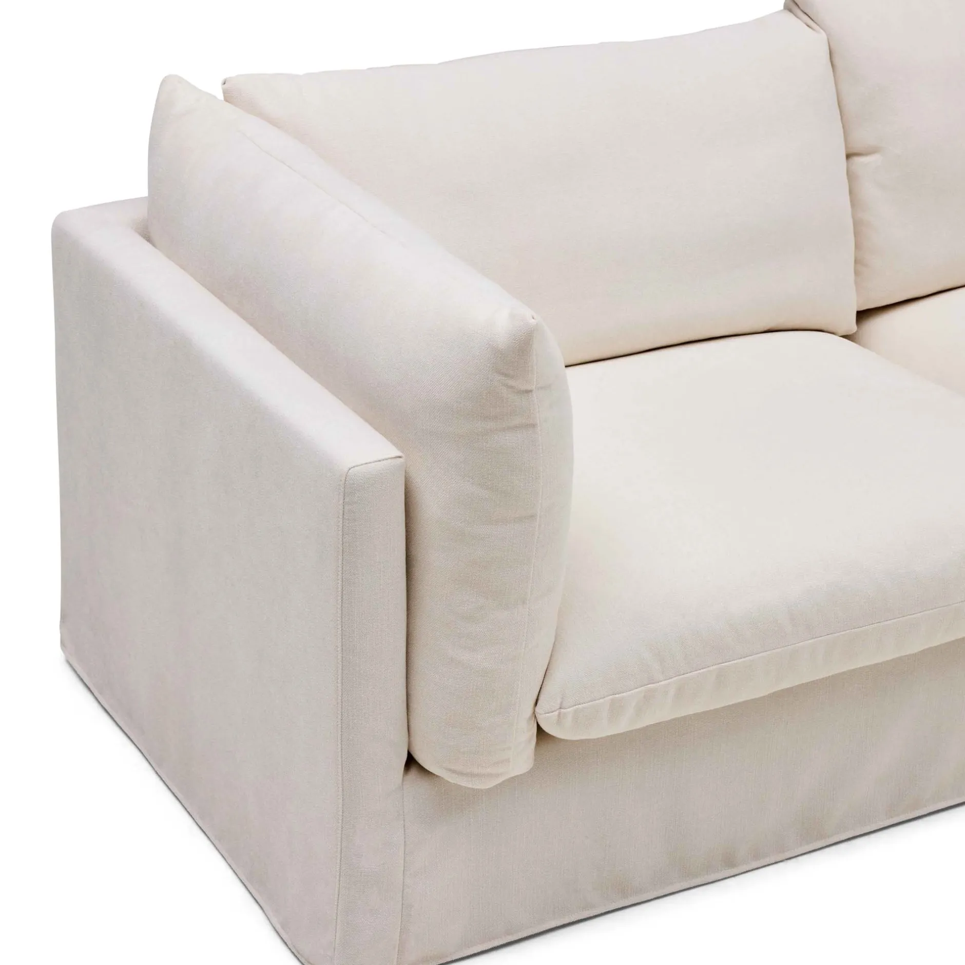 Sale Horgans Mia Modular Sofa 3 Seat with Ottoman Warm Ivory