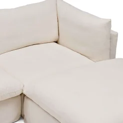 Sale Horgans Mia Modular Sofa 3 Seat with Ottoman Warm Ivory