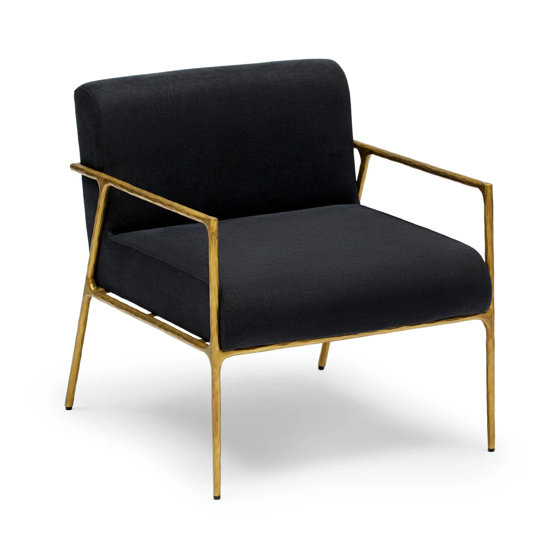 New Horgans Mila Chair with Arms & Gold Black