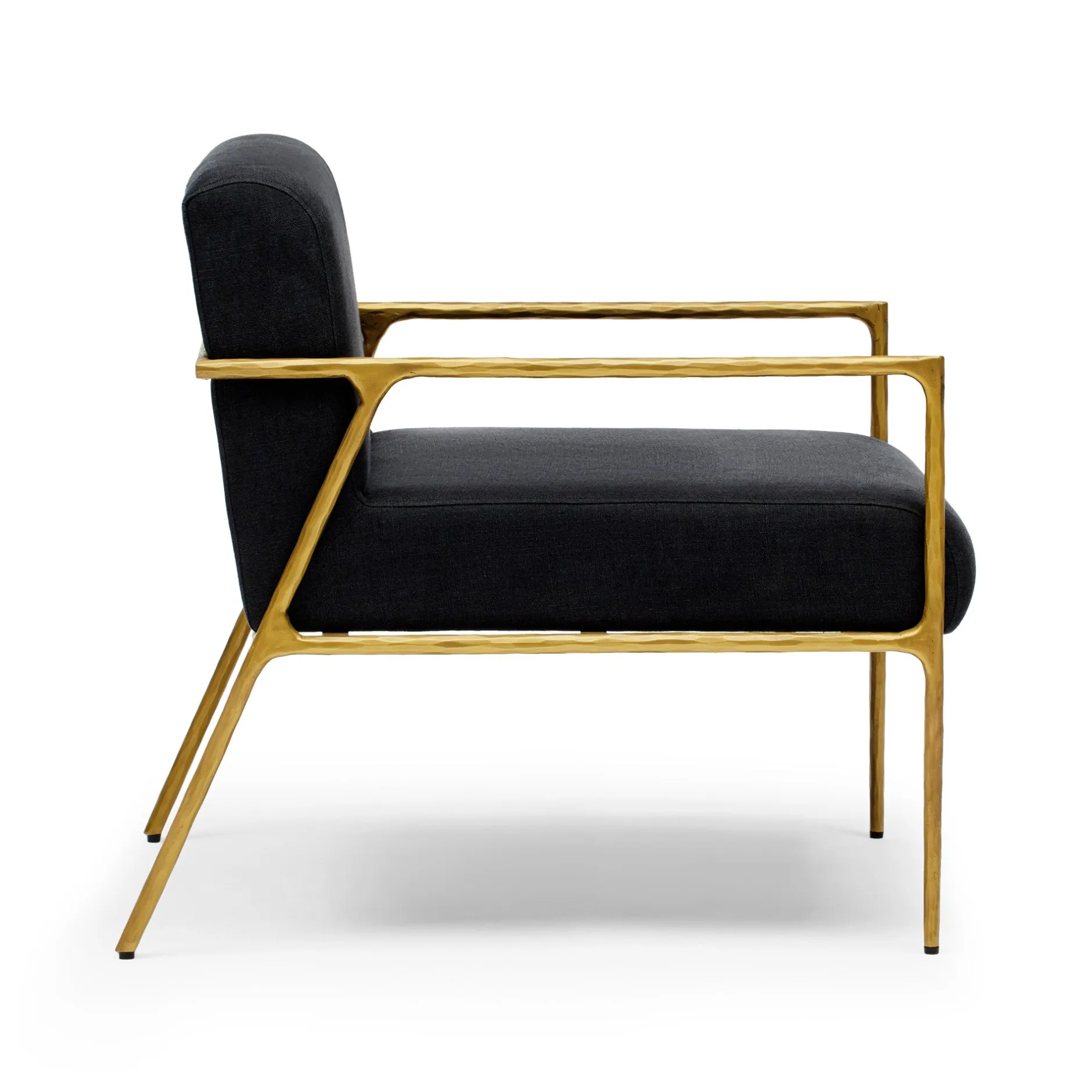 New Horgans Mila Chair with Arms & Gold Black