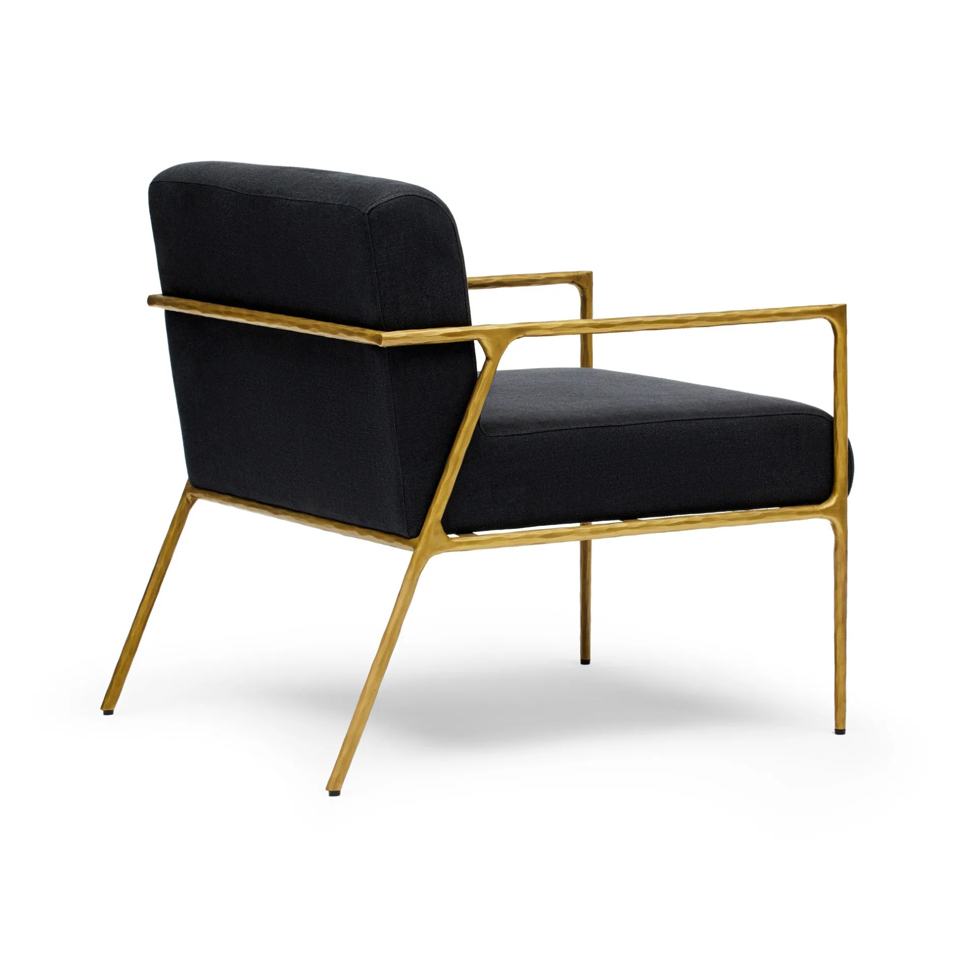 New Horgans Mila Chair with Arms & Gold Black
