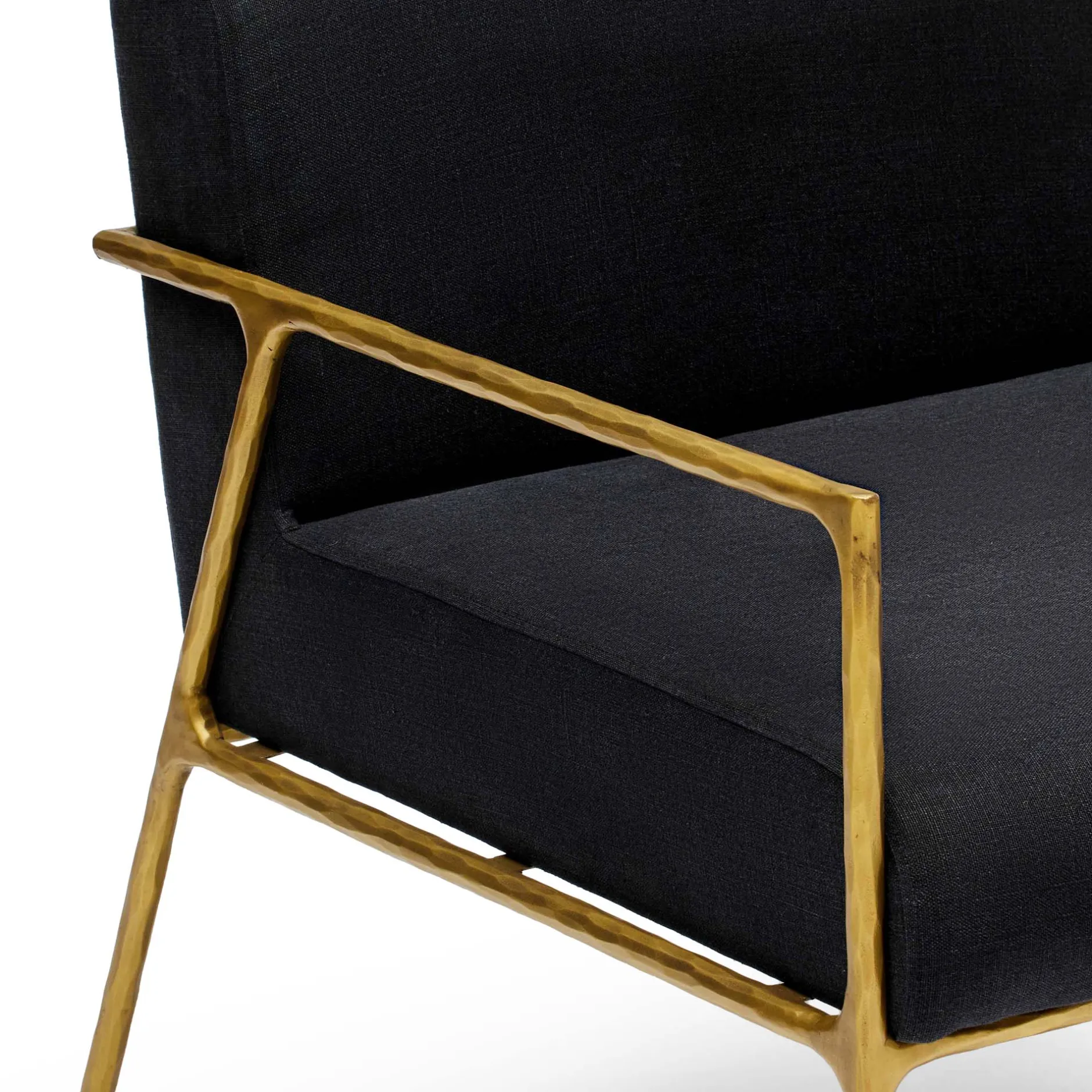 New Horgans Mila Chair with Arms & Gold Black
