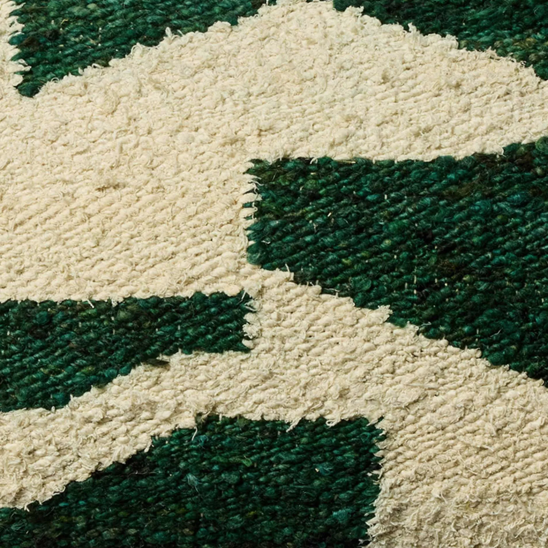 Fashion Horgans Mili Rectangle Cushion 35x60 Green & White