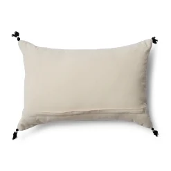 Outlet Horgans Mohe Handwoven Cushion 60x40 Black & White