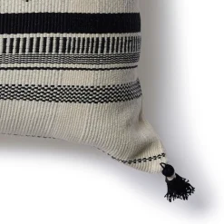 Outlet Horgans Mohe Handwoven Cushion 60x40 Black & White