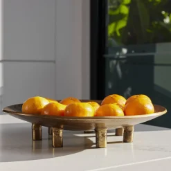 Fashion Horgans Mondo Platter Antique Gold