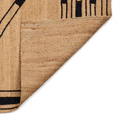Outlet Horgans Monte Jute Rug 200 x 280 Natural & Black