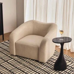 Fashion Horgans Muse Swivel Chair Ivory