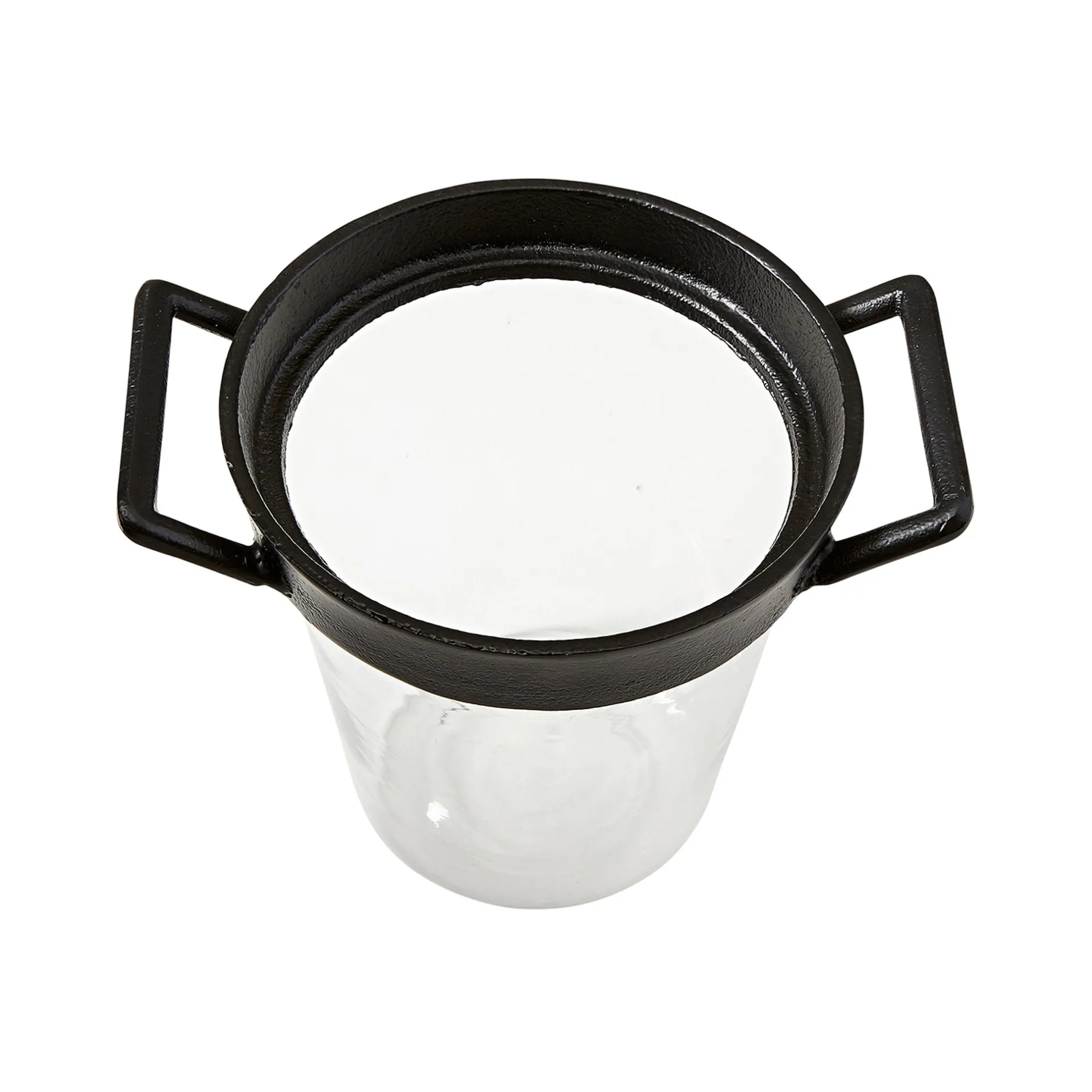 Outlet Horgans Neva Glass Ice Bucket Small Black & Glass