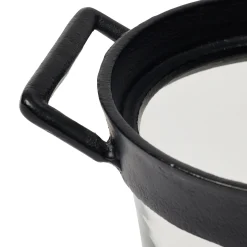 Outlet Horgans Neva Glass Ice Bucket Small Black & Glass