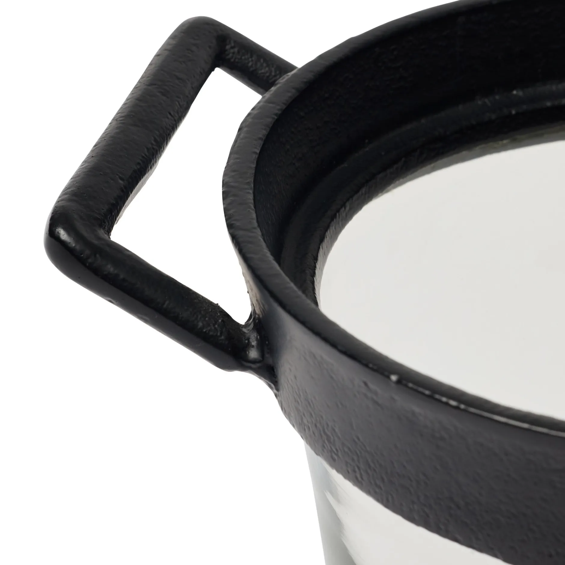 Outlet Horgans Neva Glass Ice Bucket Small Black & Glass