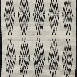 Hot Horgans Nova Handwoven Cushion 45x45 Black & White