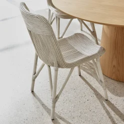 Clearance Horgans Nusa Dining Chair White Rattan