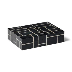 Fashion Horgans Omari Box Rectangle Black & Natural