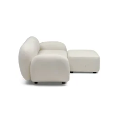 Best Horgans Oslo Modular Sofa 2 Seat with Ottoman Frosted Ivory