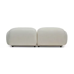 Best Horgans Oslo Modular Sofa 2 Seat with Ottoman Frosted Ivory