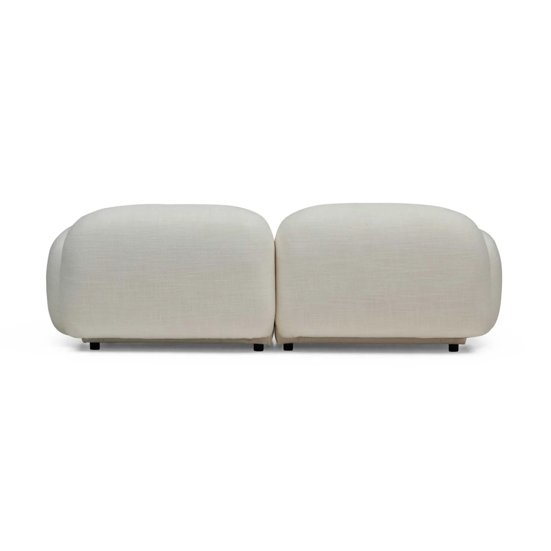 Best Horgans Oslo Modular Sofa 2 Seat with Ottoman Frosted Ivory