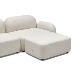 Best Horgans Oslo Modular Sofa 2 Seat with Ottoman Frosted Ivory
