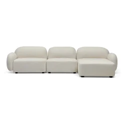 Discount Horgans Oslo Modular Sofa 3 Seat with Ottoman Frosted Ivory