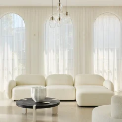 Discount Horgans Oslo Modular Sofa 3 Seat with Ottoman Frosted Ivory