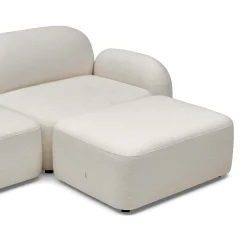 Discount Horgans Oslo Modular Sofa 3 Seat with Ottoman Frosted Ivory
