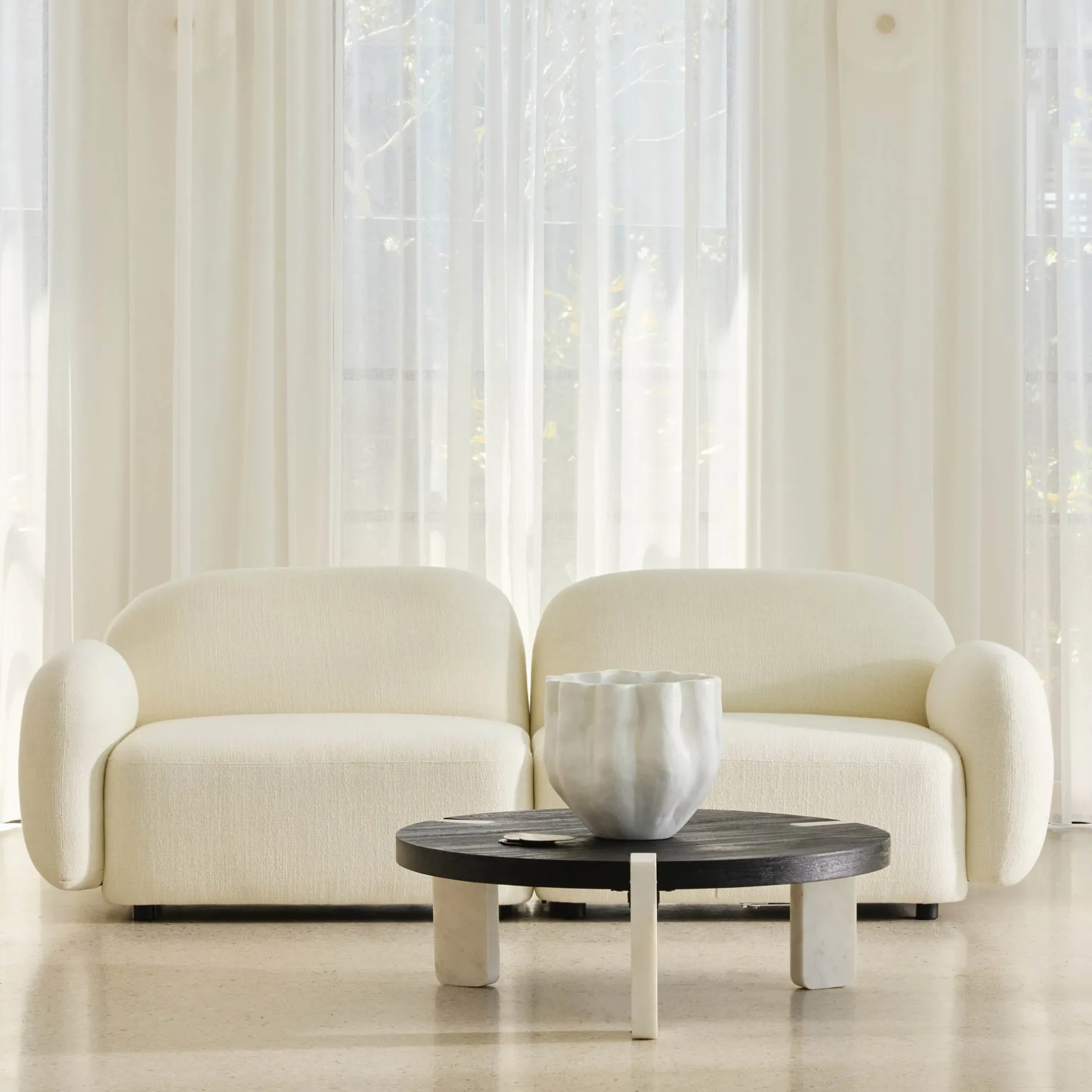 Discount Horgans Oslo Modular Sofa 2 Seat Frosted Ivory