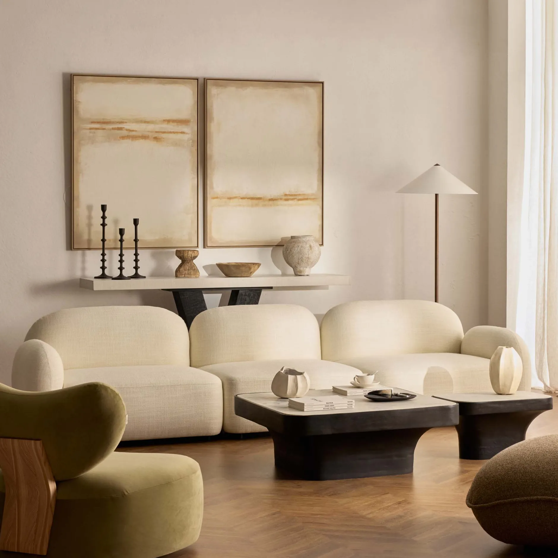 Discount Horgans Oslo Modular Sofa 3 Seat Frosted Ivory