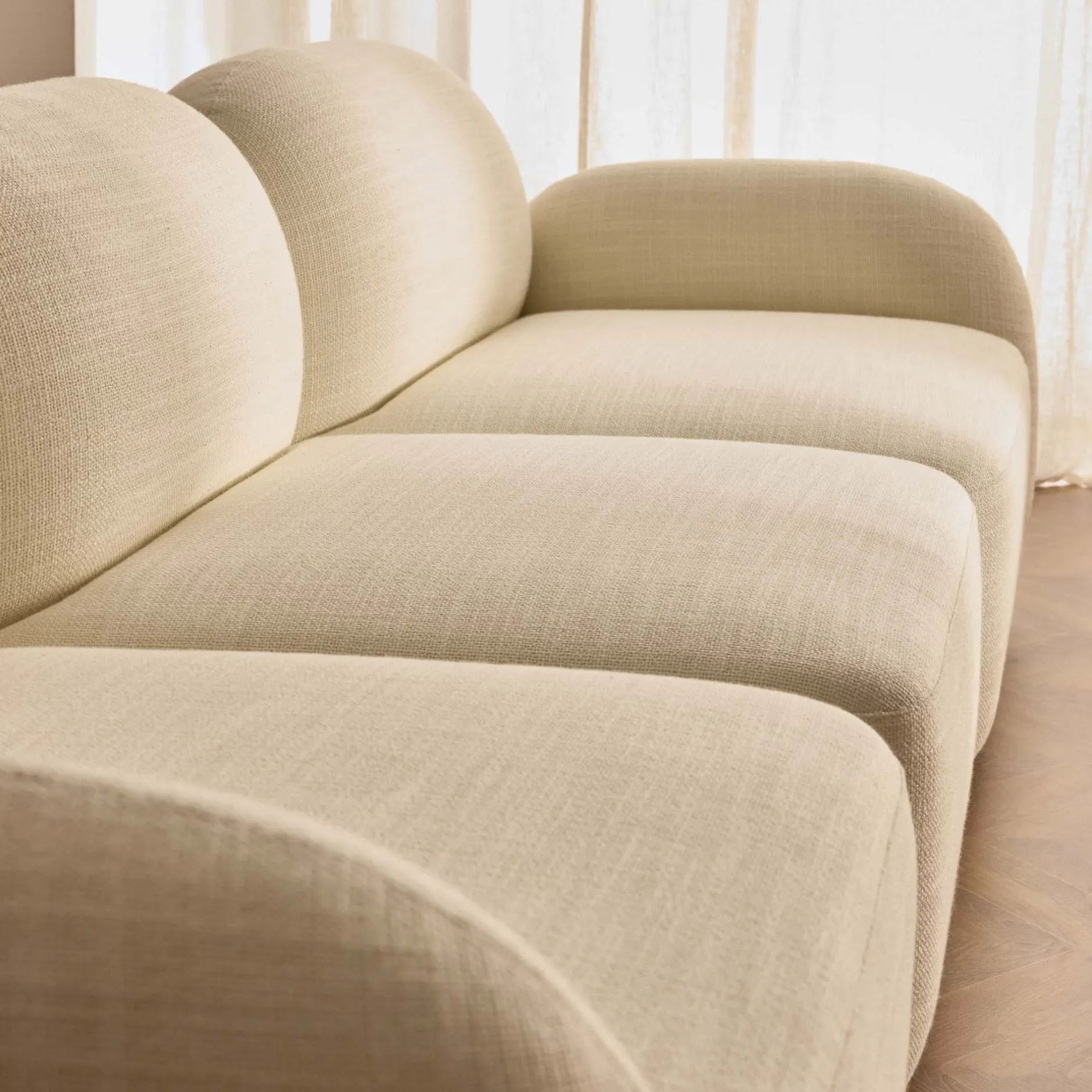 Discount Horgans Oslo Modular Sofa 3 Seat Frosted Ivory