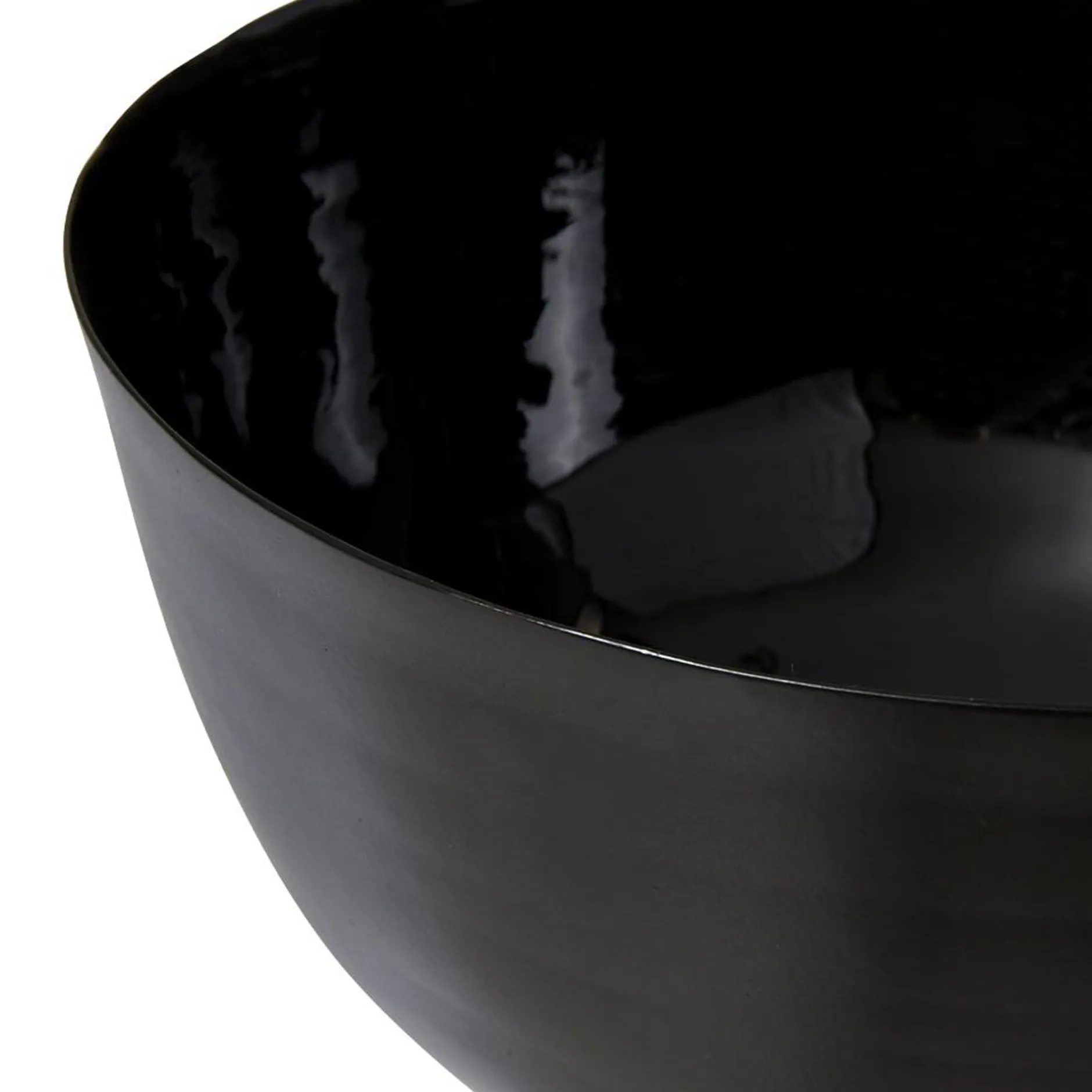Hot Horgans Otto Enamel Bowl Black Enamel