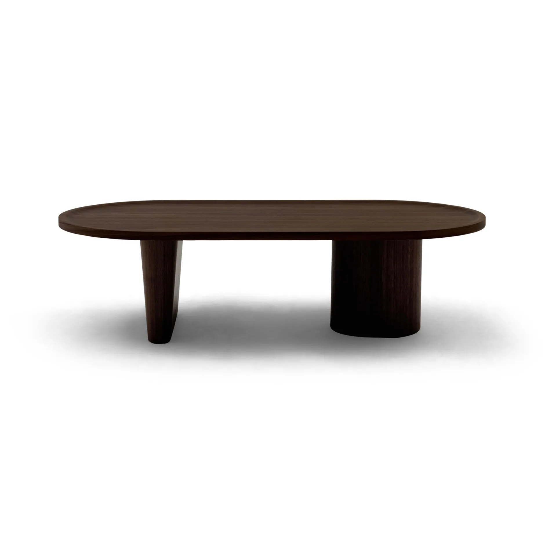 Best Horgans Oval Coffee Table Sample Walnut