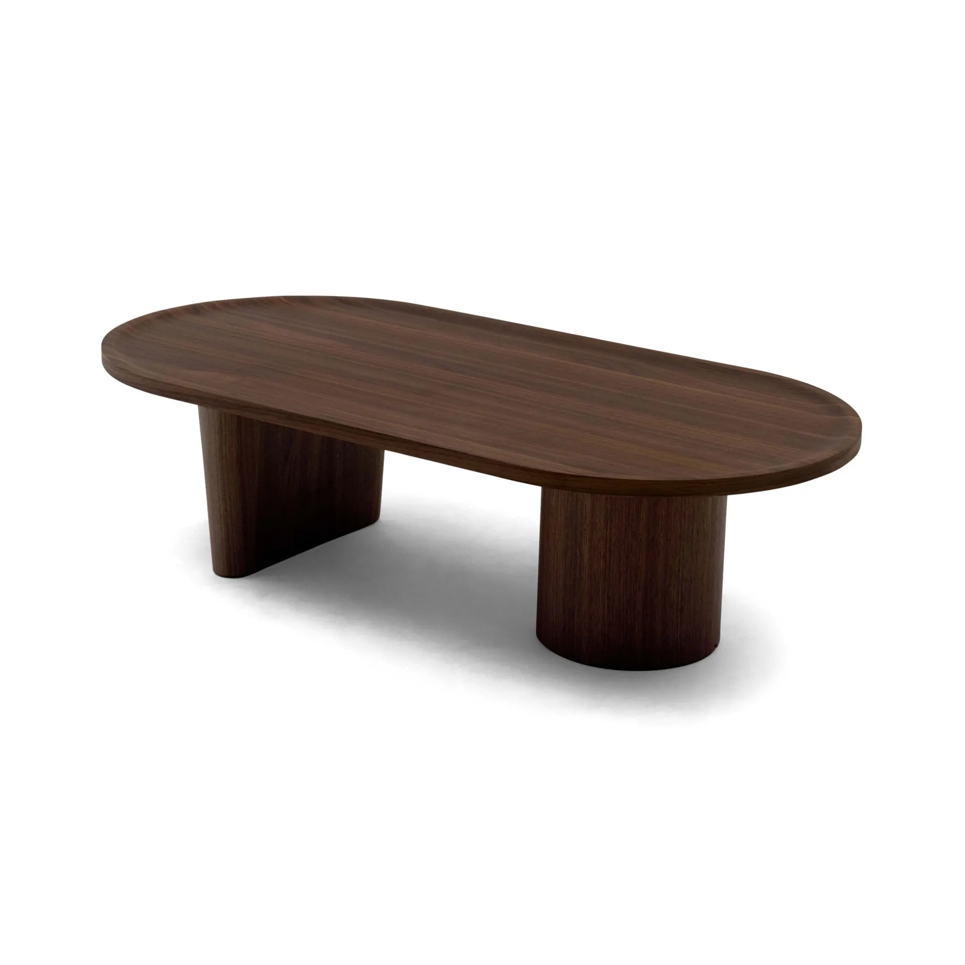 Best Horgans Oval Coffee Table Sample Walnut
