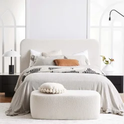 Clearance Horgans Palome Bedhead King Cream Cream Boucle