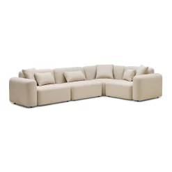 Outlet Horgans Pascal Modular Sofa 4 Seat Corner Biscuit