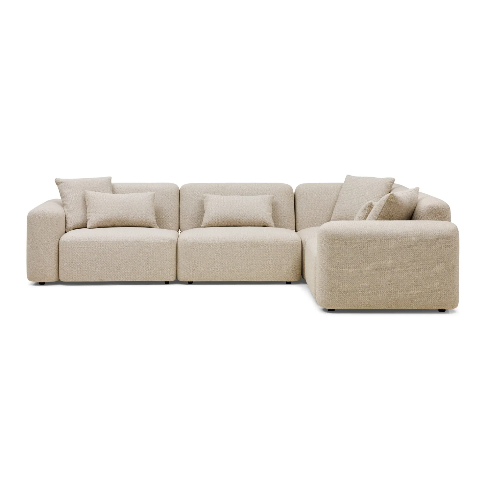 Outlet Horgans Pascal Modular Sofa 4 Seat Corner Biscuit