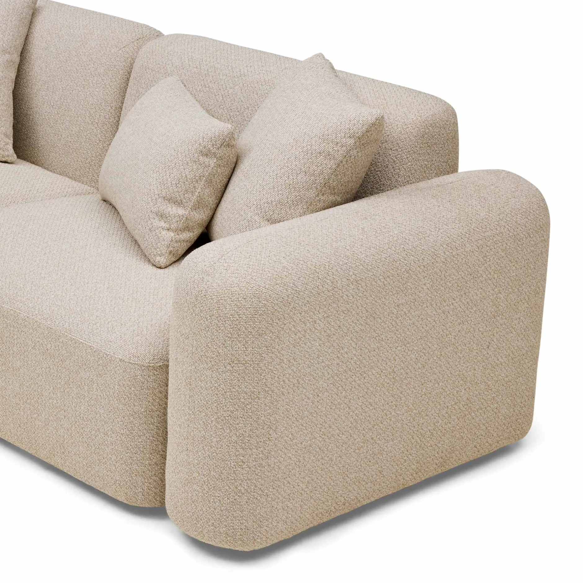 Outlet Horgans Pascal Modular Sofa 4 Seat Corner Biscuit