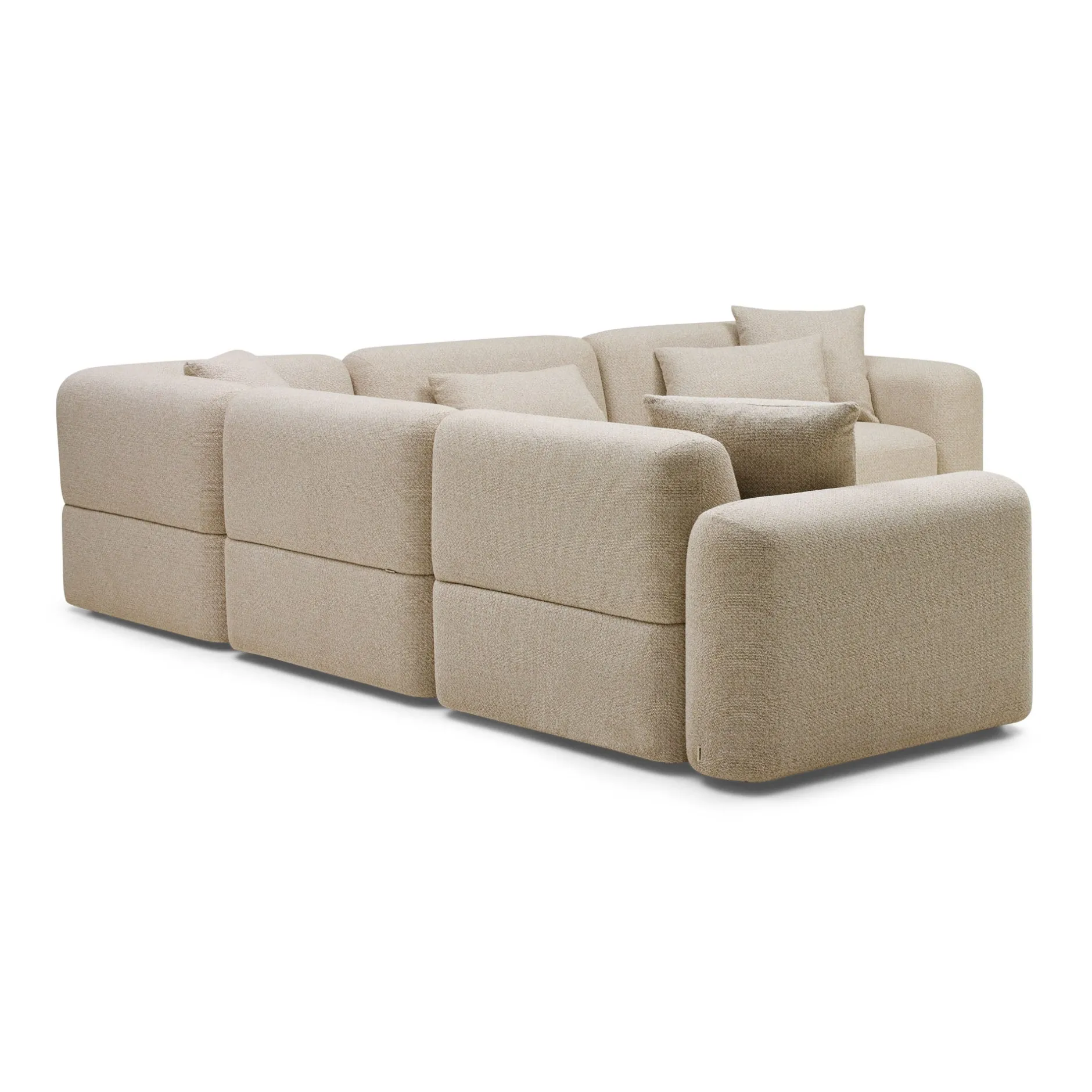 Fashion Horgans Pascal Modular Sofa 5 Seat Corner Biscuit