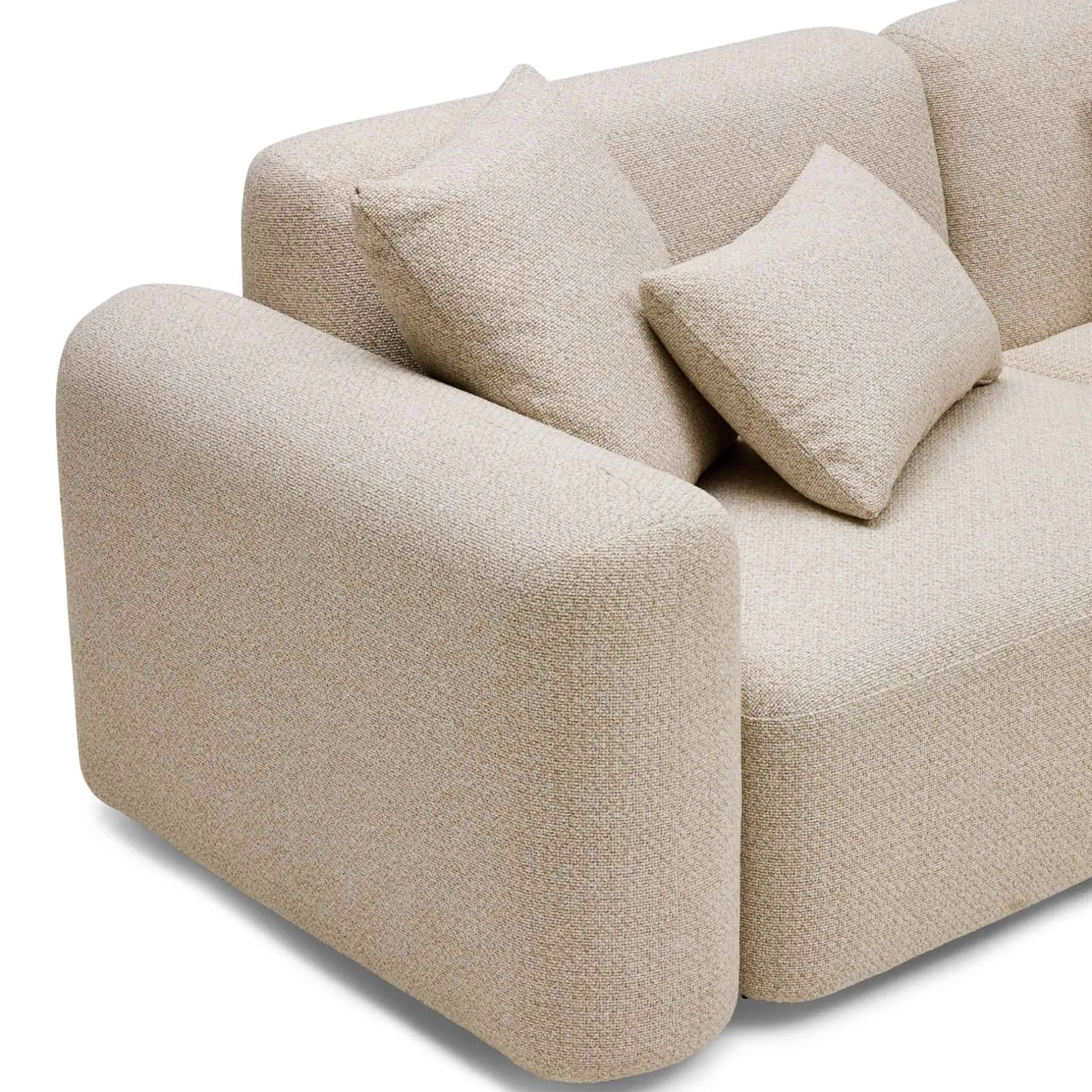 Fashion Horgans Pascal Modular Sofa 5 Seat Corner Biscuit