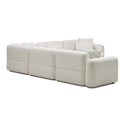 Online Horgans Pascal Modular Sofa 5 Seat Corner Ivory White