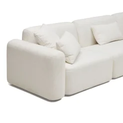 Online Horgans Pascal Modular Sofa 5 Seat Corner Ivory White
