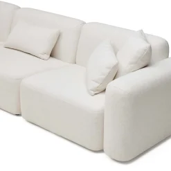Online Horgans Pascal Modular Sofa 5 Seat Corner Ivory White