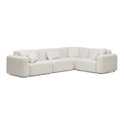 Online Horgans Pascal Modular Sofa 4 Seat Corner Ivory White